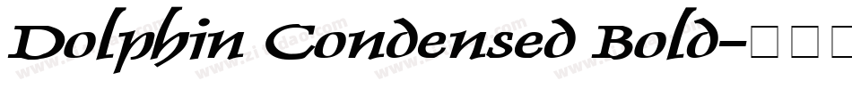 Dolphin Condensed Bold字体转换